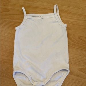 H&M Organic Cotton 9-12M White One-Piece tank